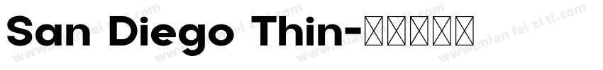 San Diego Thin字体转换